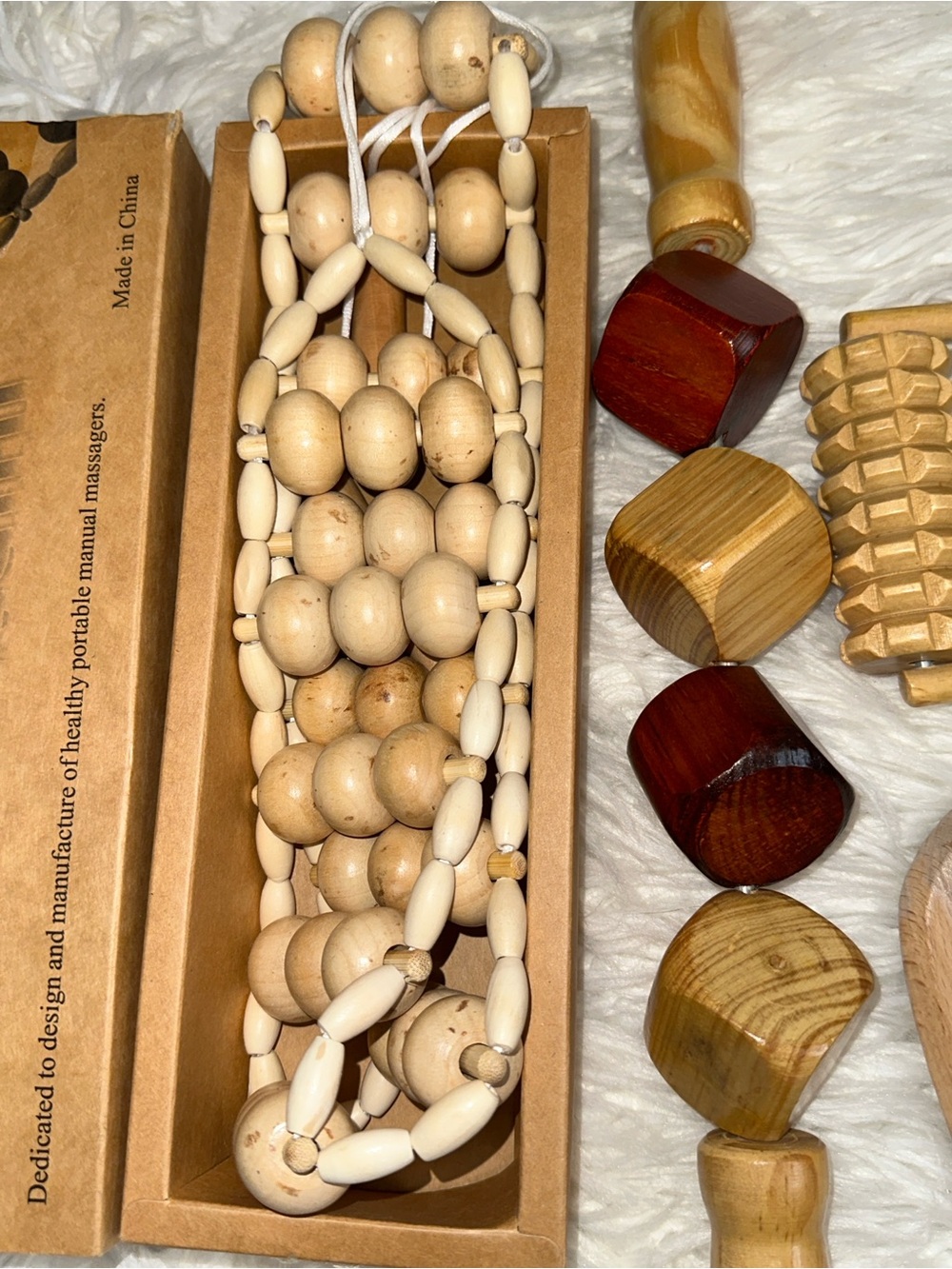 Na.c health Wooden Massage Roller Set - Natural Wood - Picture 5 of 10